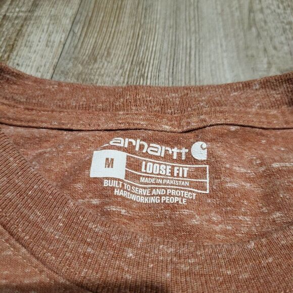 Carhartt Loose Fit Long Sleeved Pocket Tee Shirt Men's Size Medium - Picture 3 of 5